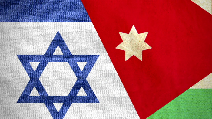 علم الاردن واسرائيل