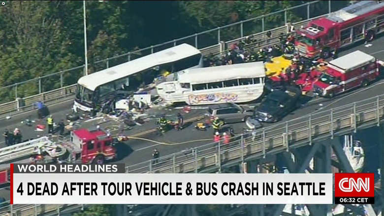 وفاة 4 طلاب على الأقل بحادث سير في أميركا