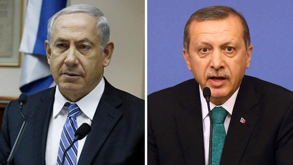 توتر بين تركيا وإسرائيل بعد منع صحفيين من زيارة القدس رجب طيب اردوغان وبنيامين نتنياهو