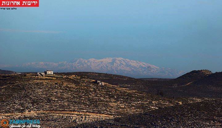 صحيفة عبرية تنشر صورة التقطت من "رام الله" تظهر جبل الشيخ