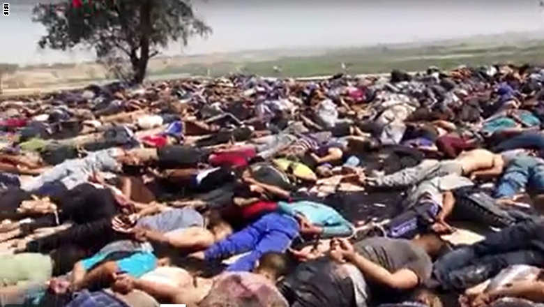 صور جديدة ومرعبة في فيديو "داعش" لتنفيذ "مذبحة سبايكر"