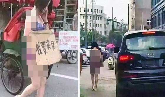 رجل يجبر زوجته على التجوّل بملابسها الداخلية لأنها خانته رجل يجبر زوجته التجول بملابسها العارية