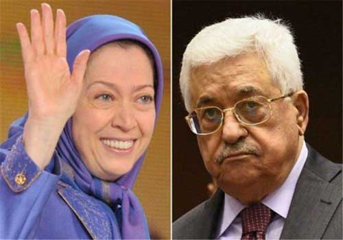 الرئيس محمود عباس ومريم رجوي