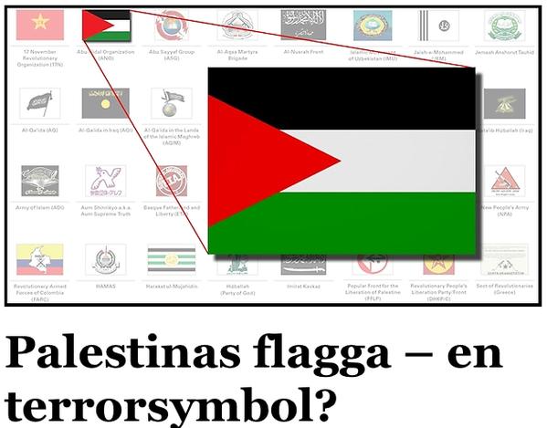 السويد تصنف علم فلسطين كرمز للإرهاب السويد