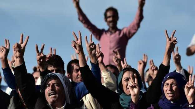 مسلحو الدولة الإسلامية "يرغمون على الخروج " من كوباني كوباني