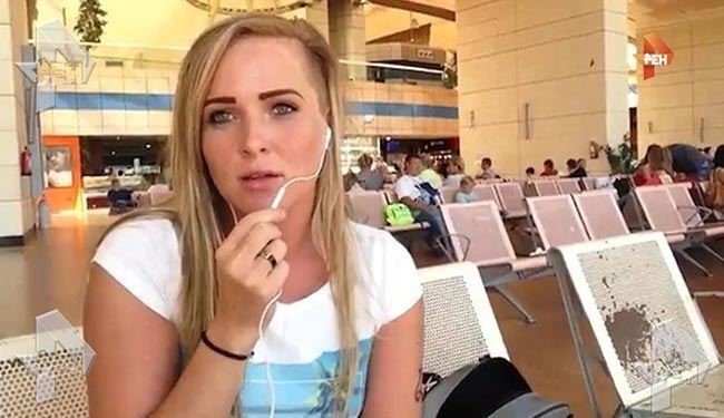 فتاة تنجو بأعجوبة من سقوط الطائرة الروسية فتاة روسية