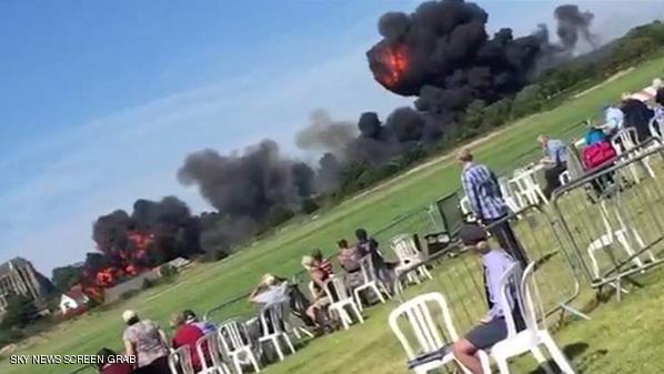 قتلى بتحطم طائرة في انجلترا صورة الطائرة