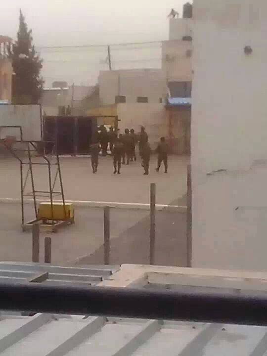 اقتحام مدرسة للذكور في الخضر جنوب بيت لحم مدرسة