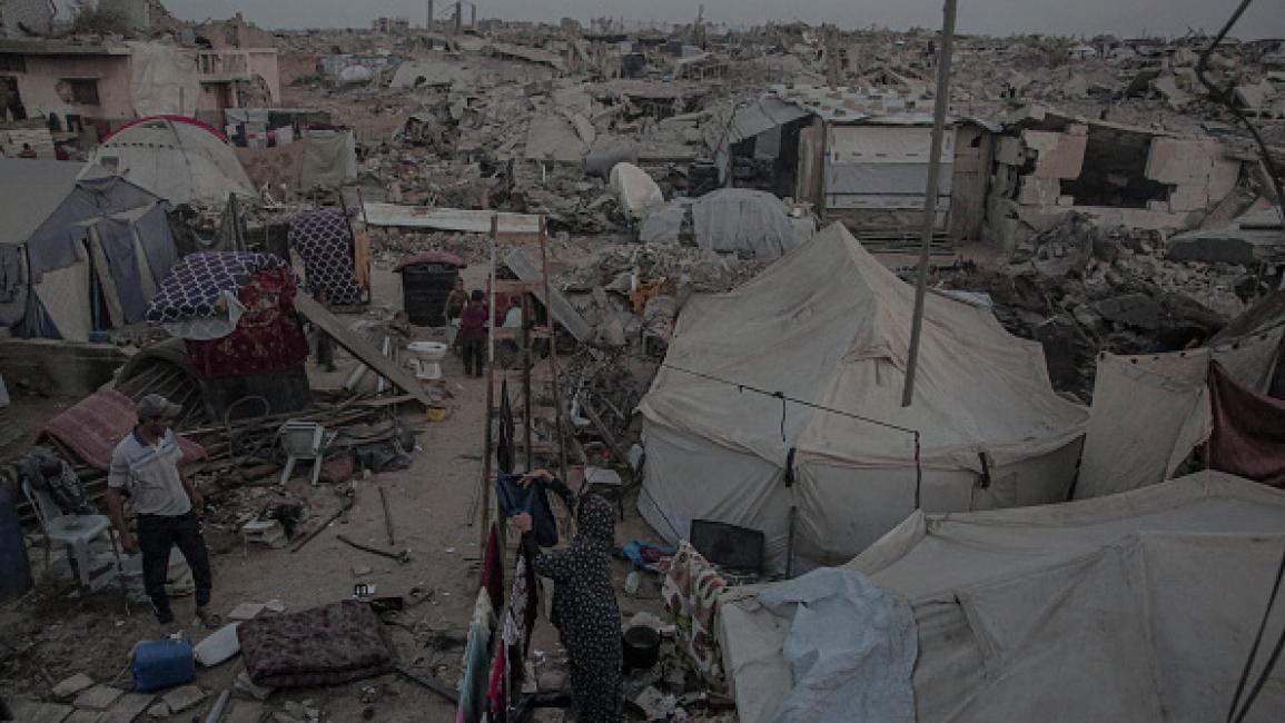 وقف إطلاق النار في غزة | نسف مبانٍ في رفح وغرق خيام في خانيونس