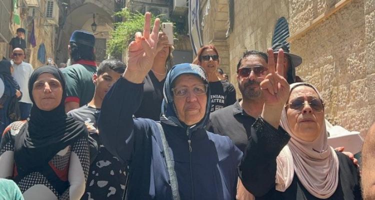 وقفة في القدس رفضاً لقرار الاحتلال إخلاء عائلة صب لبن من منزلها  