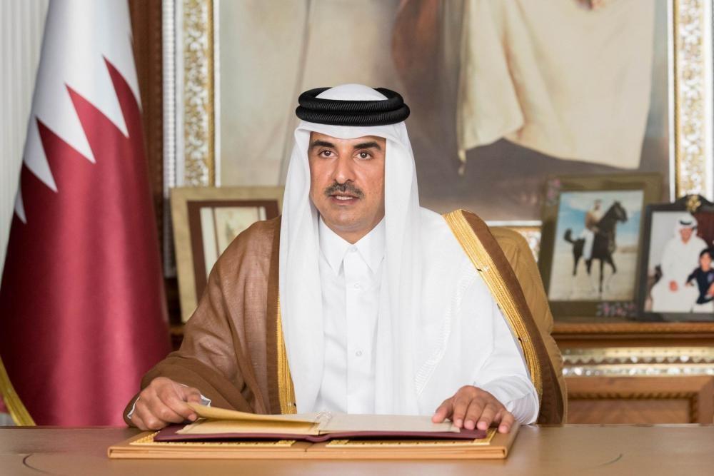 أمير قطر: كفى منح "إسرائيل" ضوءًا أخضر للقتل ويجب وقف الحرب بغزة