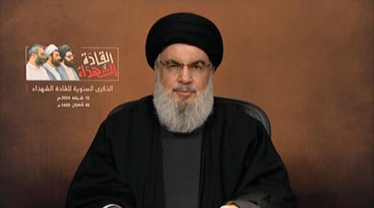 السيد نصر الله: هدفنا جميعاً في محور المقاومة خروج غزة منتصرة