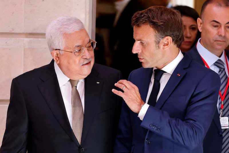 ماكرون: مستعدون للاعتراف بدولة فلسطين في الوقت المناسب