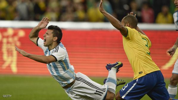 هدفين نظيفين للمنتخب البرازيلي في مرمى الأرجنتين الارجنتين البرازيل