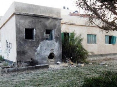 قتلى بسقوط صاروخ على منزل في سيناء مكان الحادث