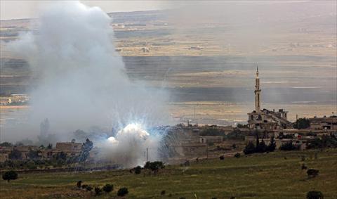 سقوط صاروخ في الجولان المحتل الجولان