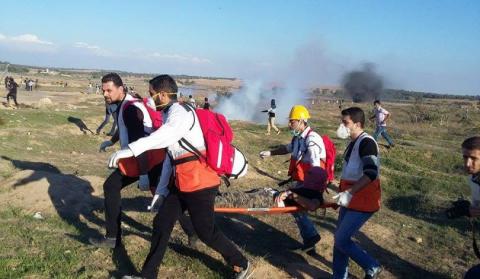 14 إصابة بالحي في غزة صورة أرشيفية