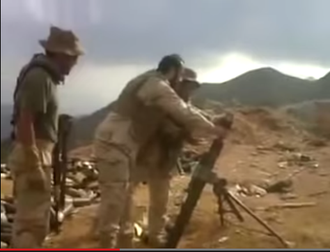 بالفيديو: "الداعية العريفي" يقصف الحوثيين بالهاون الداعية العريفي يقصف