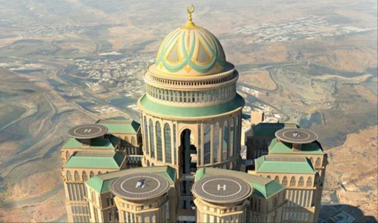 مكة المكرمة تستعد لافتتاح أضخم فندق في العالم مكة المكرمة تستعد لافتتاح أضخم فندق في العالم