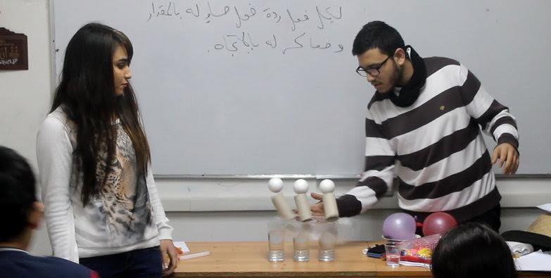  تجارب علمية للطلبة المتفوقين في مركز تنمية المجتمع بجامعة القدس