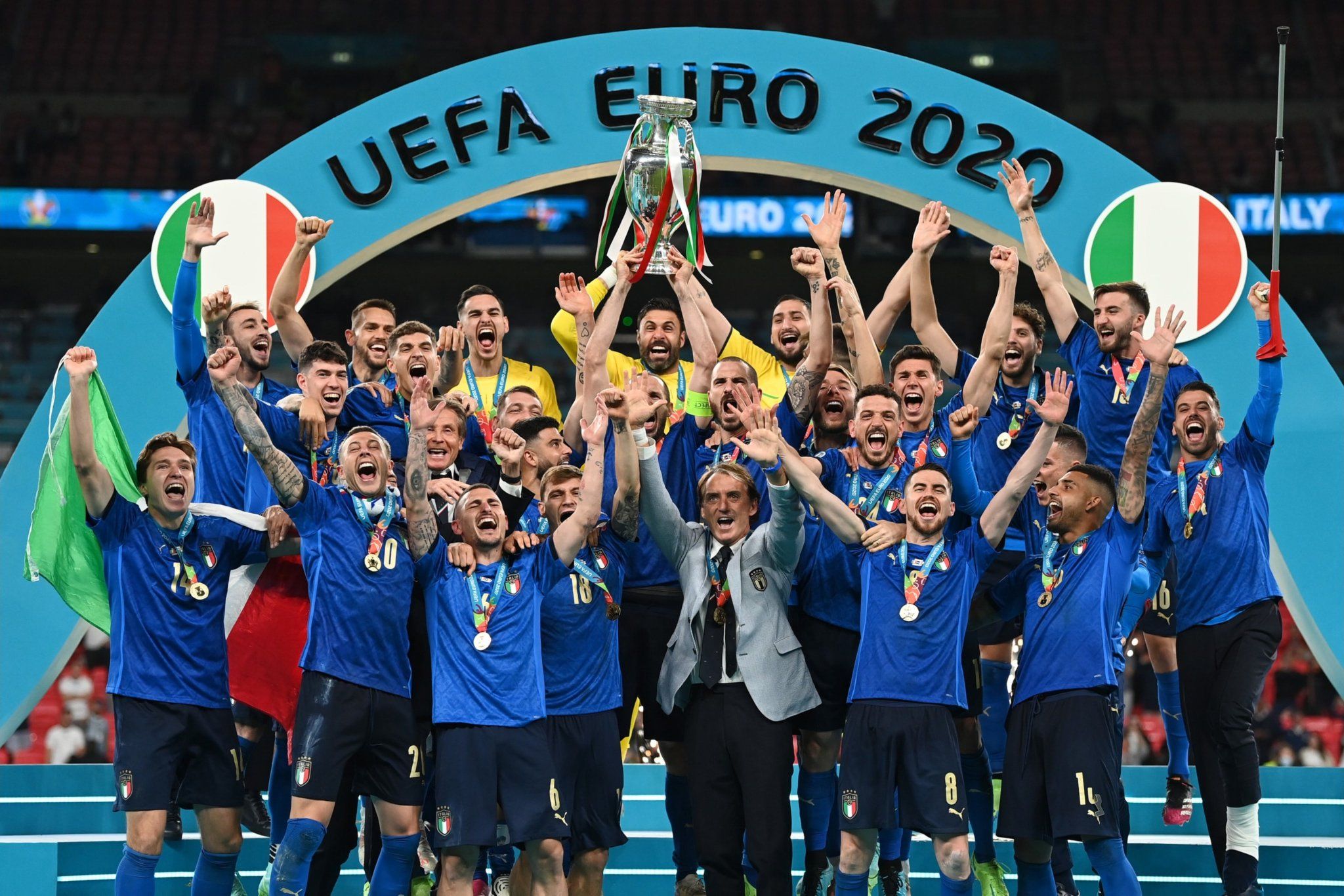 إيطاليا تحصد لقب يورو "2020" بركلات الترجيح على المنتخب الإنجليزي