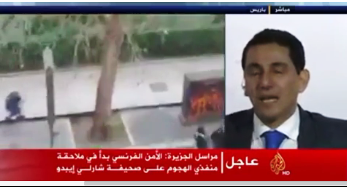 فيديو: مراسل الجزيرة في فرنسا يبكي على الهواء.. لماذا؟ 