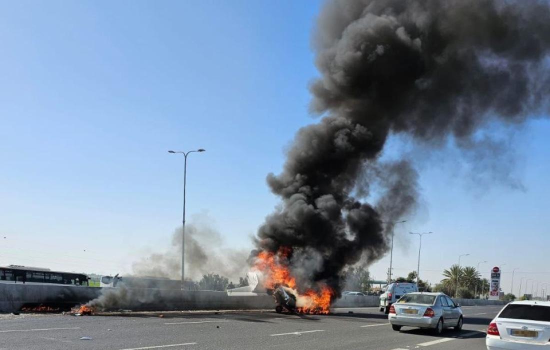 بالصور قتيلان في تحطم طائرة بالنقب المحتل