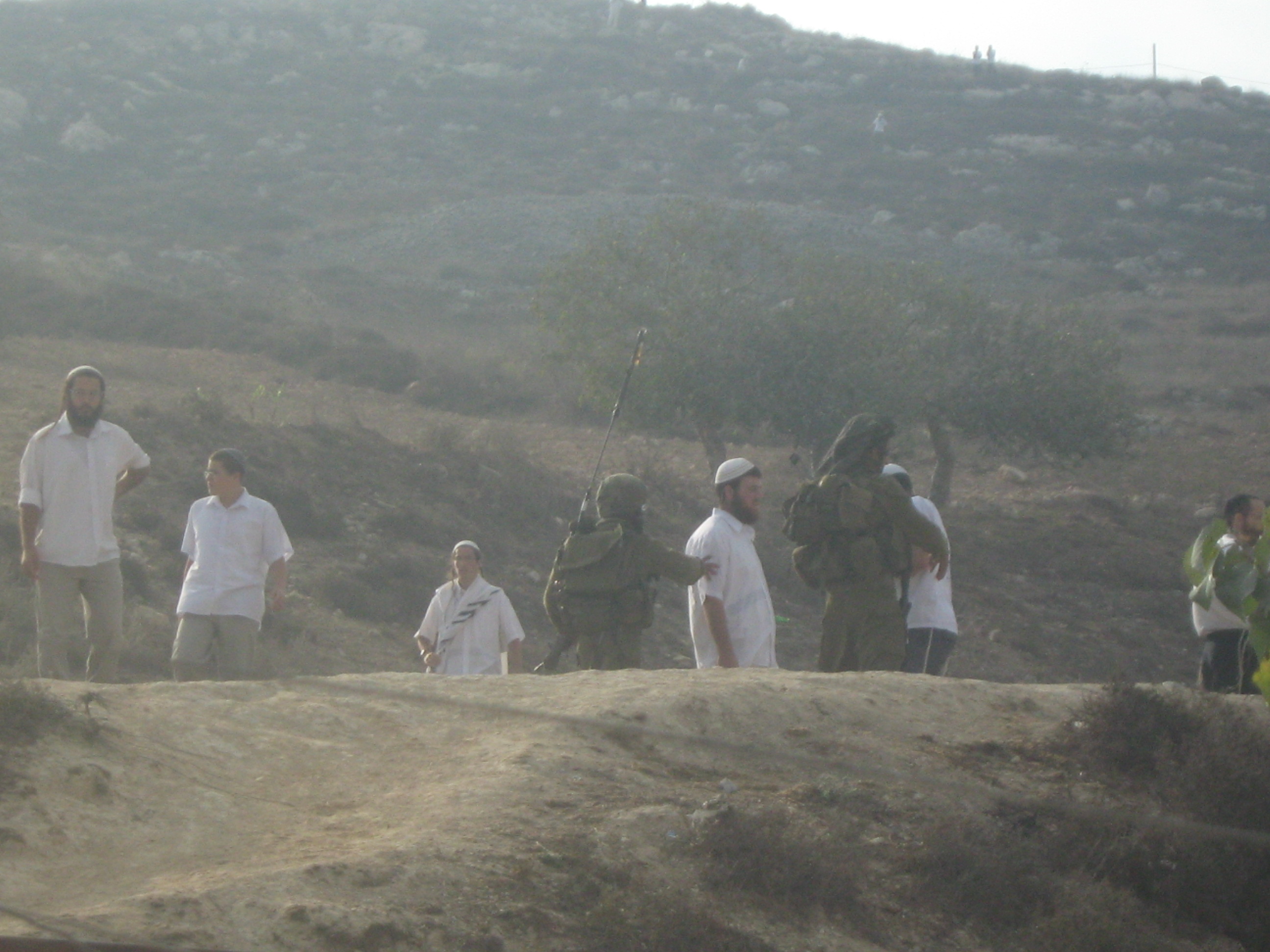 مستوطنون يشعلون النيران بأراضٍ في نحّالين مستوطنون