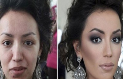 رجلا يرفع دعوى تعويض ضد زوجته بعد إزالتها للمكياج