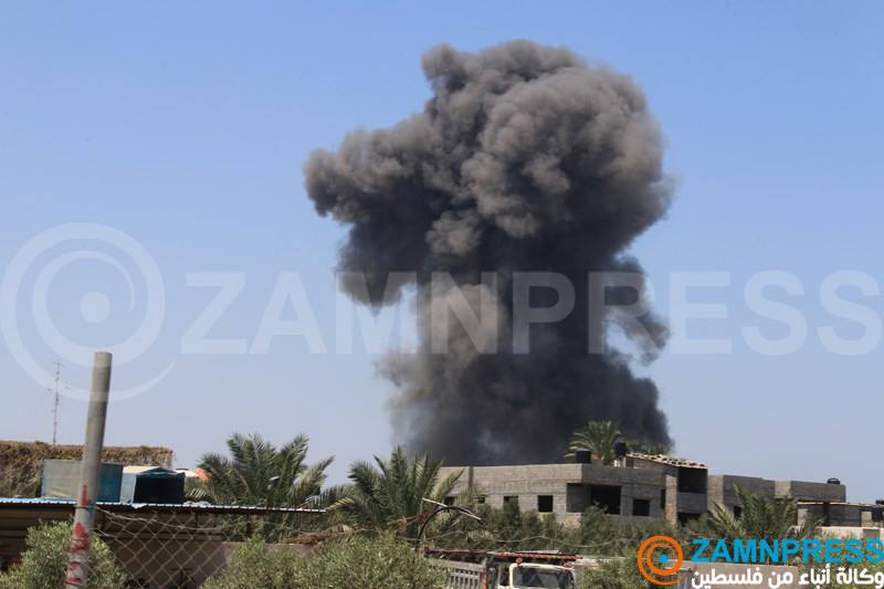 استهداف آخر في غزة قصف على غزة