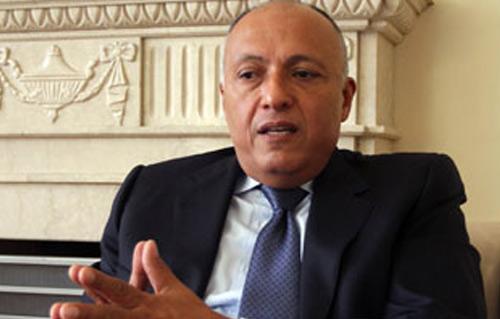 مصر تنفي مجددا أي تدخل عسكري في ليبيا سامح شكري