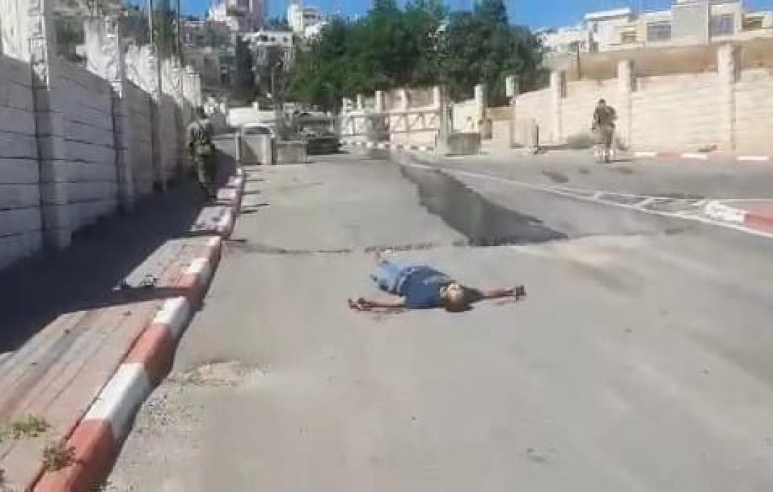 شهيد برصاص الاحتلال في الخليل بزعم محاولته القاء قنبلة تجاه الجنود