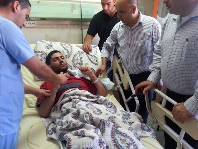 الشاب معاذ غانم يدخل المشفى في وضع صحي صعب بعد افراج الاحتلال عنه أسير محرر