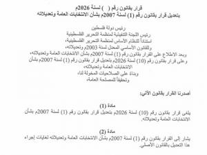 لجنة الانتخابات المركزية : تسلمنا قرارا بقانون معدلا لقانون الانتخابات العامة.. وماضون في تنفيذ الجدول الزمني