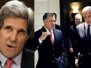 كيري ونتنياهو وملك الأردن