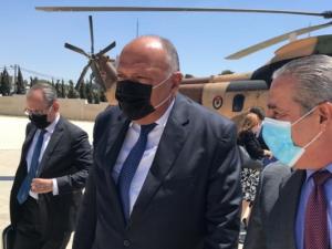 وزير الخارجية المصري‬⁩ يصل رام الله