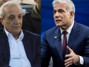 قناة عبرية تكشف تفاصيل لقاء لبيد مع ماجد فرج