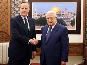 عبّاس لوزير خارجية بريطانيا: لا حلّ أمنيًّا أو عسكريًّا في غزة