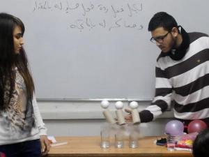  تجارب علمية للطلبة المتفوقين في مركز تنمية المجتمع بجامعة القدس