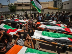 أكبر جنازة جماعية.. غزة تشيّع شهداء مجزرة الصبرة