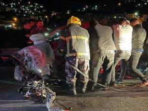 مصرع 4 مواطنين في حادث سير جنوب نابلس