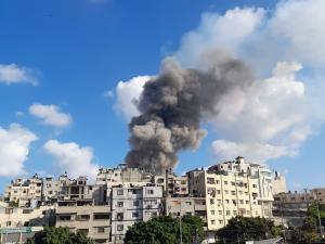 بالصور إصابات في انفجار غامض شرق مدينة غزة