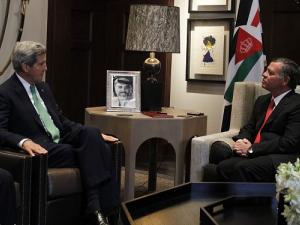 كيري وملك الأردن