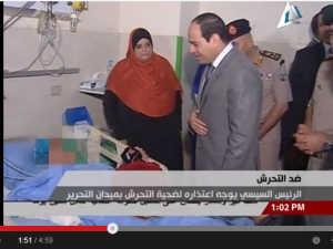 فيديو: السيسي لضحية تحرش ميدان التحرير: حقك علينا ..إحنا آسفين 